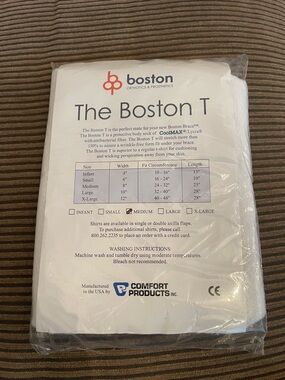 Boston T Orthotic Shirt - White